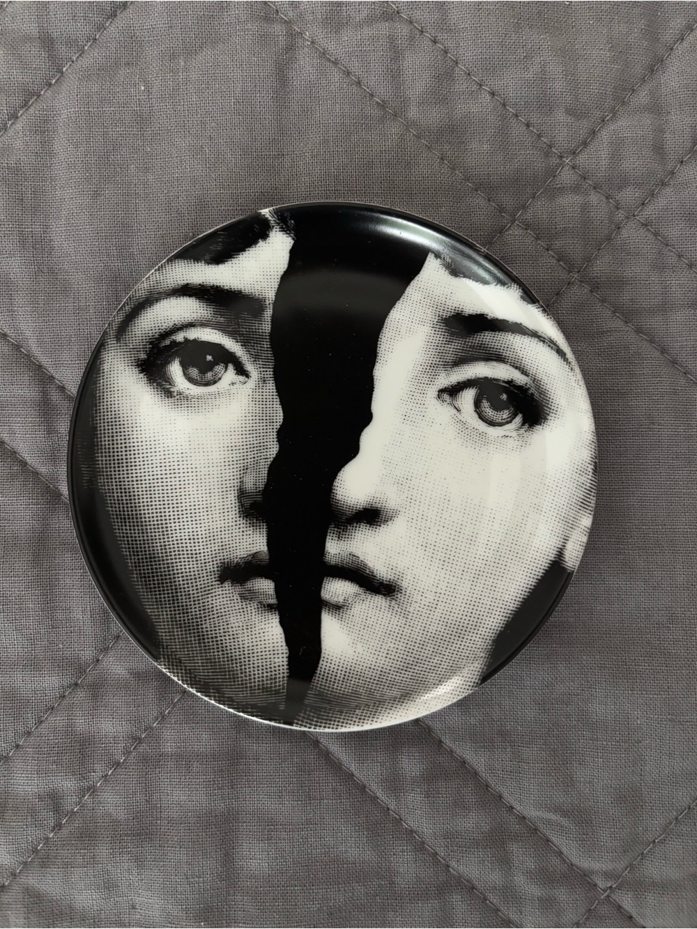 Fornasetti Black and White Trinket Dishes with Branded Box 4 pcs - Picture 5 of 10